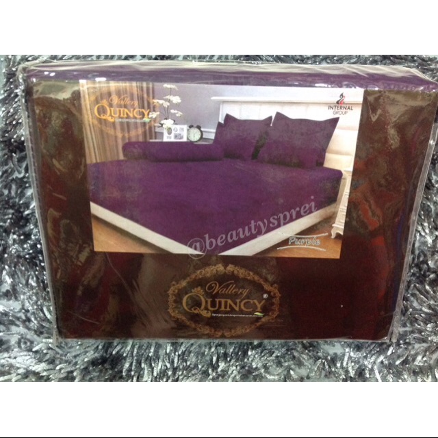 Sprei Vallery Internal polos bahan aloe vera (180x200)