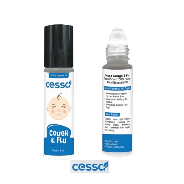 Cessa Cough N Flu (0-2 tahun) - Essential Oil Pereda Batuk &amp; Pilek Bayi Aromaterapi Baby