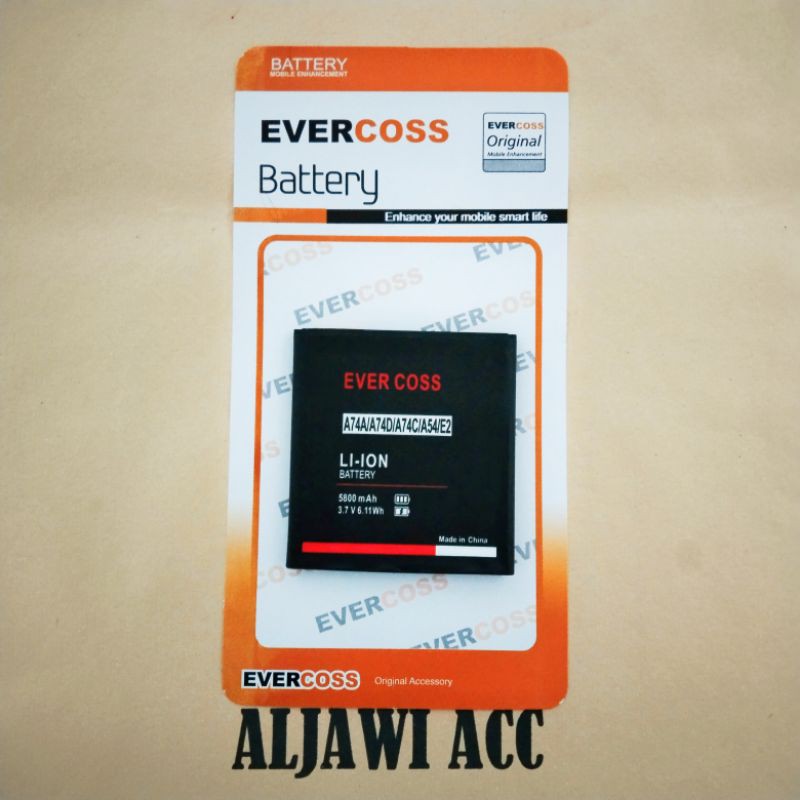 Batre Evercoss A74A/A74D/A54/E2 Battery Handphone Evercoss