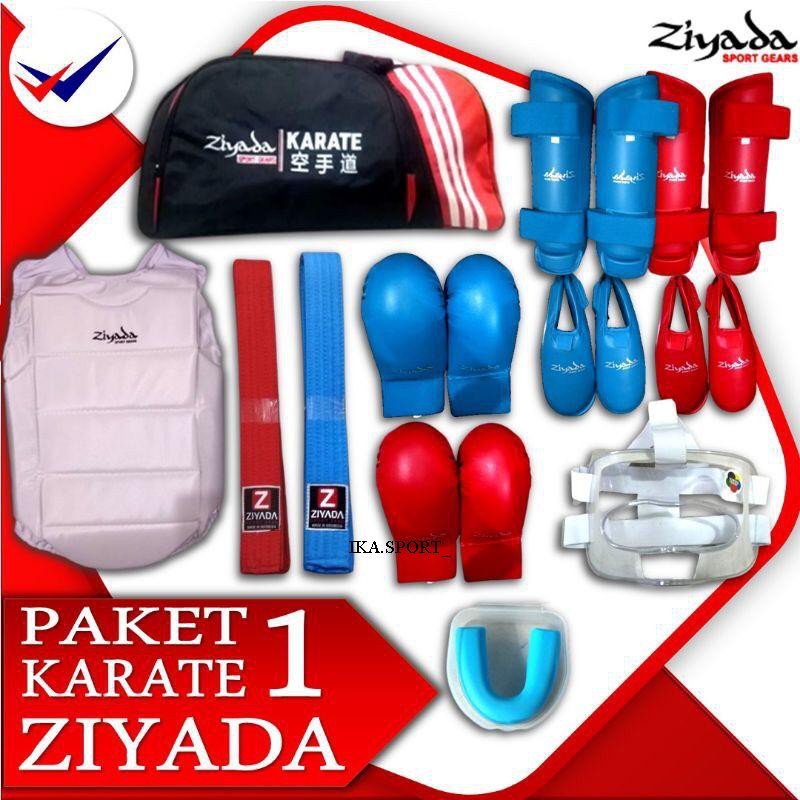 (ZYD) Paket Hemat Peralatan Pertandingan Kumite Karate Merk Ziyada