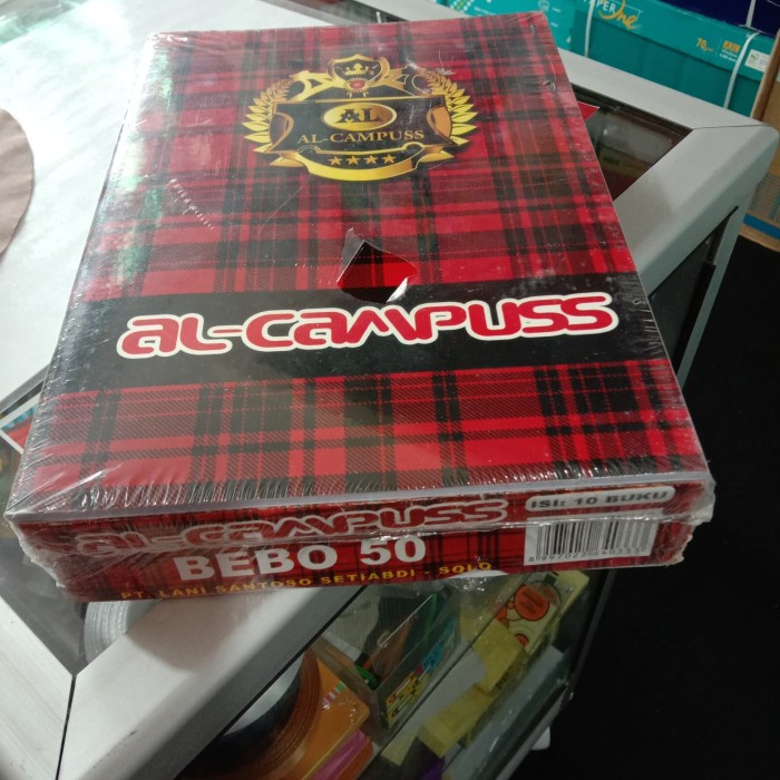 

Hot Sale Buku Tulis Campus 50 Sheet/Pack (Isi 10 Buku) Terbatas