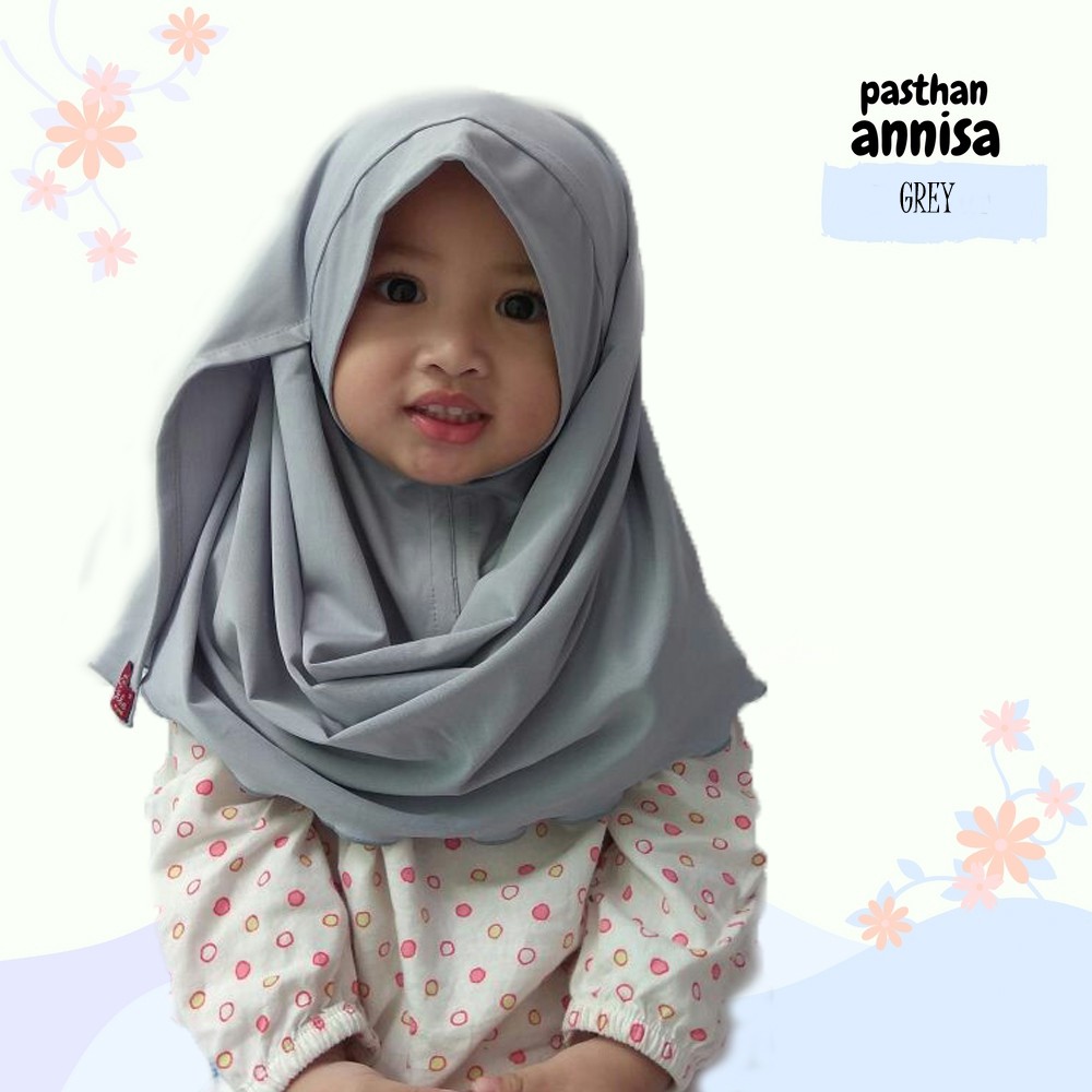 Kerudung Jilbab Anak Pashmina Instan Anak Annisa Abu Abu Utk 7 10 Th Model 1 Lup Bahan Kain Kaos Shopee Indonesia