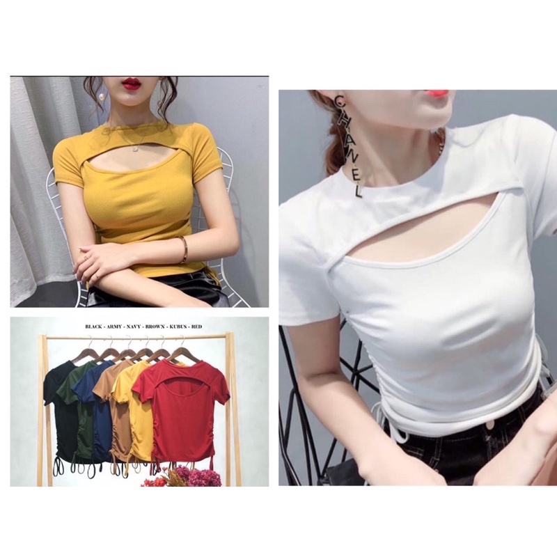 atasan polos fashion wanita import murah , kaos fashion import cwe korean style murah kekinian