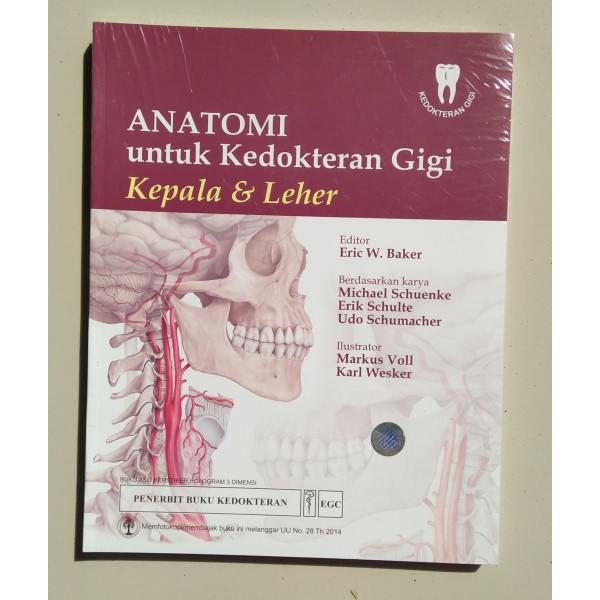 Buku Anatomi untuk Kedokteran Gigi Kepala & Leher