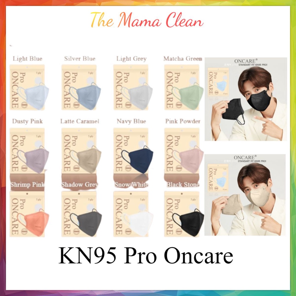 KN95 PRO ONCARE 5 PLY ISI 10 WARNA-WARNI