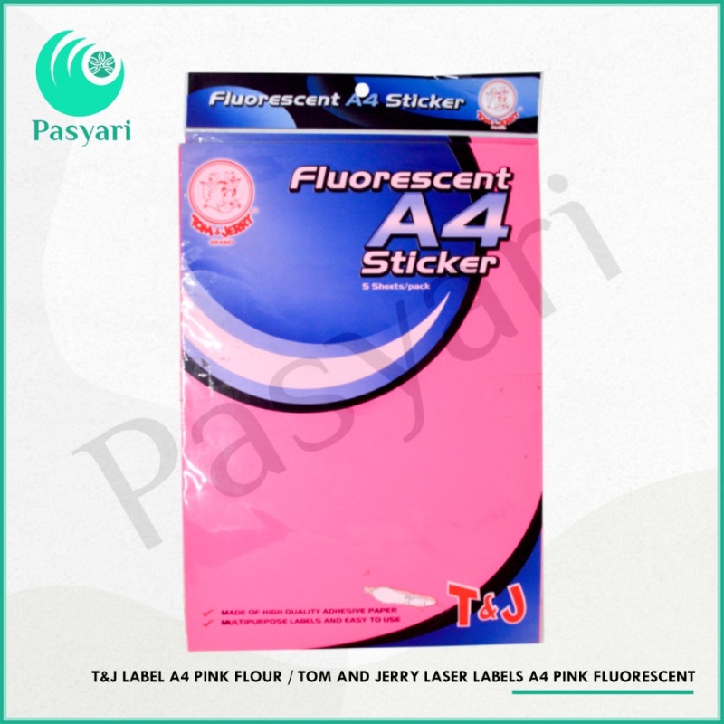 

T&J Label A4 Pink Flour / Tom And Jerry Laser Labels A4 Fluorescent