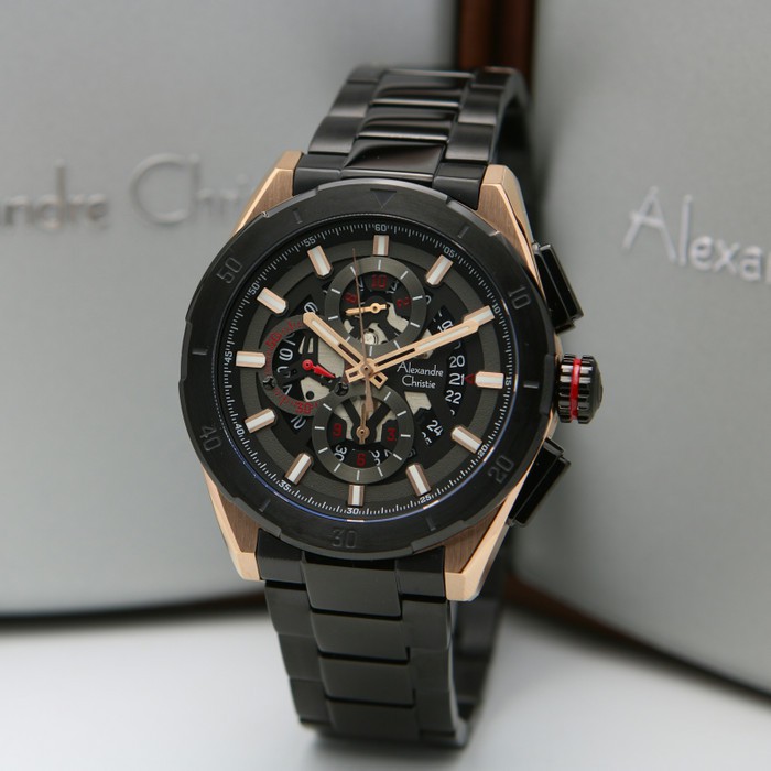 ORIGINAL Jam Tangan Pria Alexandre Christie AC 6560 / AC6560 Garansi Resmi 1 Tahun