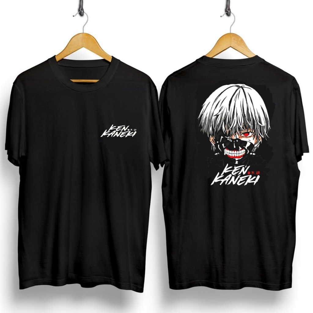 Shalch Trendy / Kaos Pendek Pria Motif Ken Kaneki Uk L - XL / Pakaian Pria