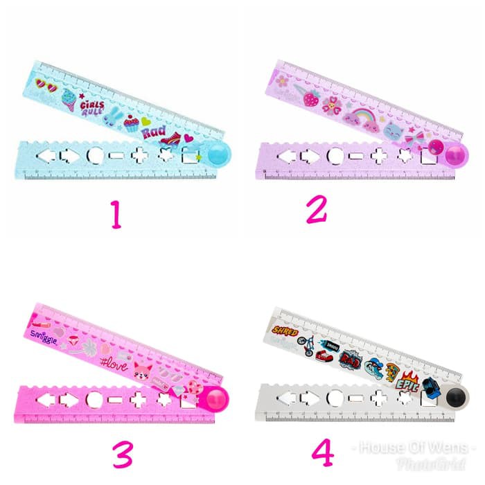 

SMIGGLE RULER FOLD SILICONE STYLIN PENGGARIS SMIGGLE