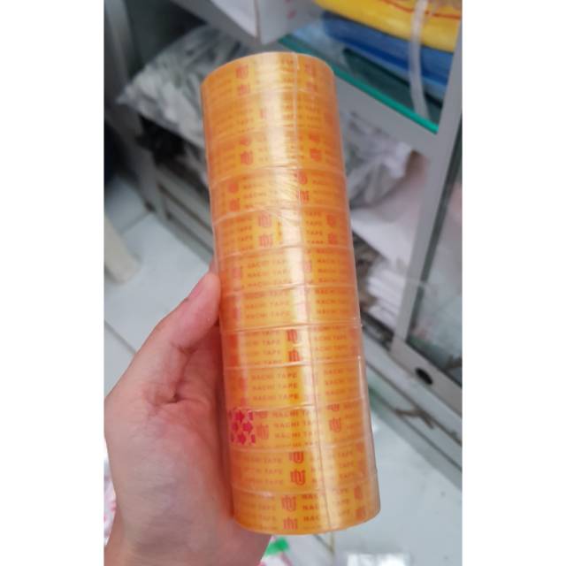 

[12PCS] Isolasi / selotip bening nachi tebal tipis 1slop isi 12