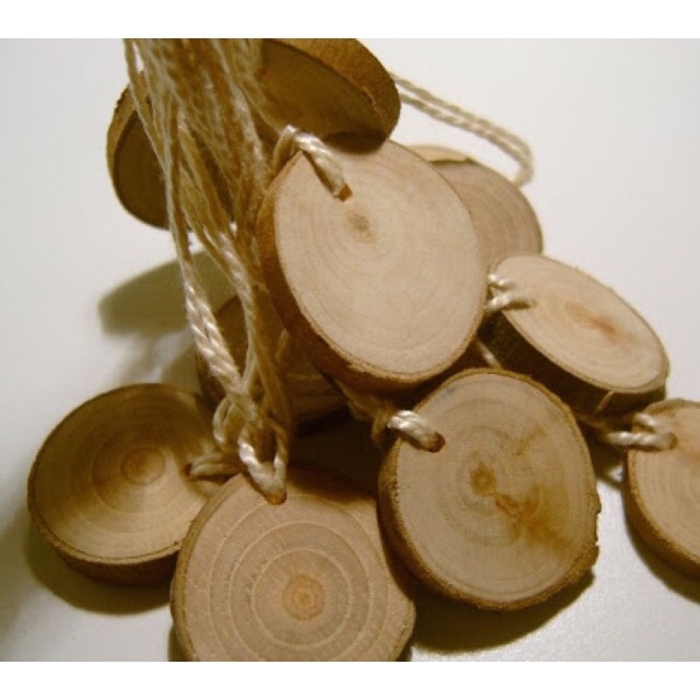 

10pcs Hang Tag Kayu Polos D:5cm