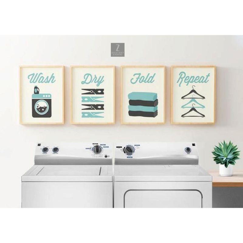 Wall Decor Laundry Room Jumbo / Hiasan Dinding Pajangan Rumah