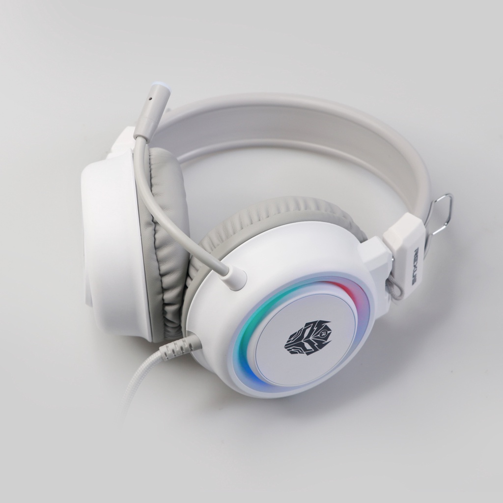 REXUS Vonix F30 White RGB Gaming Headset - Putih