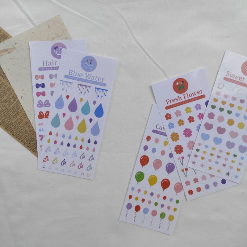 

STICKER DECO GLITTER MOTIF LUCU