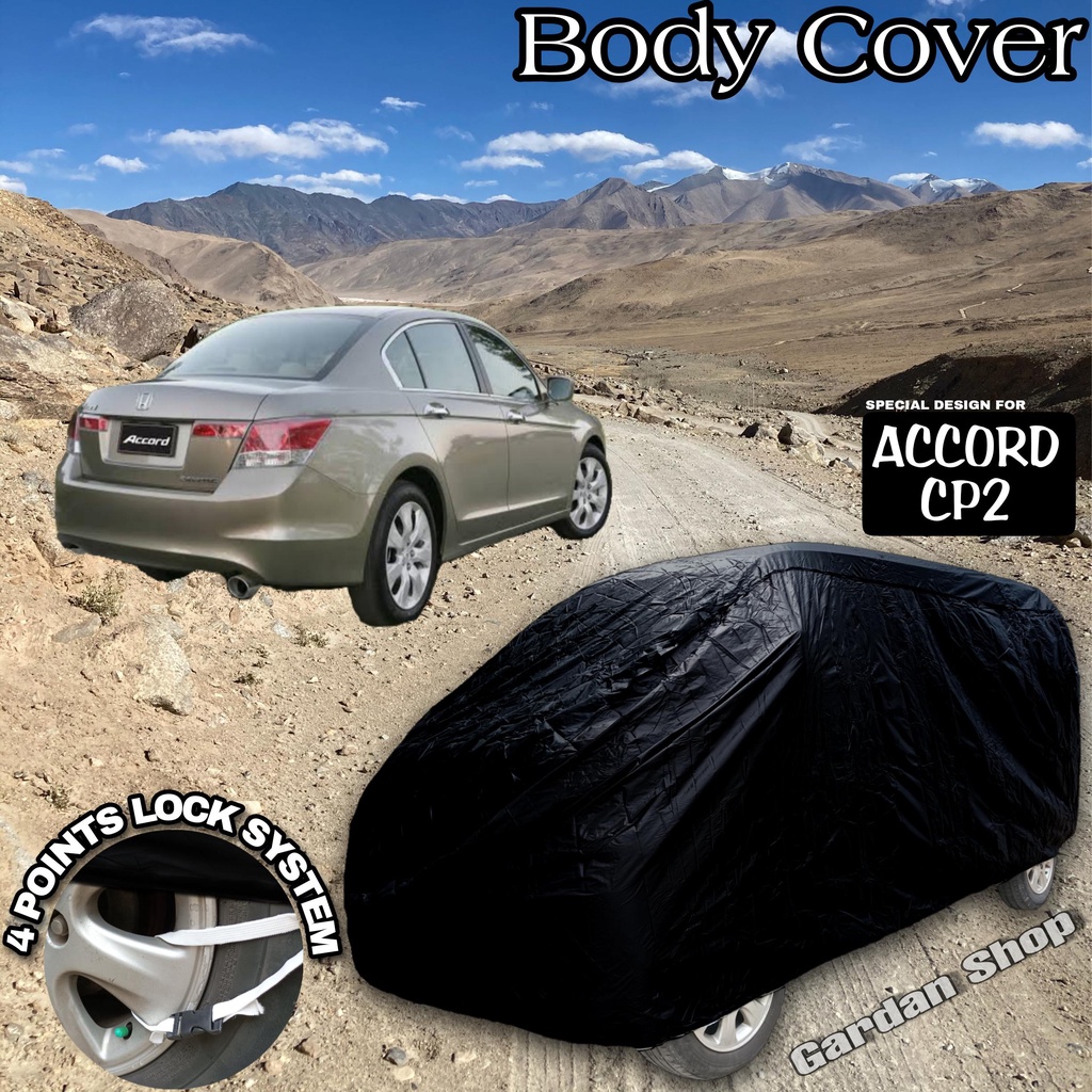 Sarung Mobil ACCORD CP2 Hitam POLOS Body Cover Accord Cp2 Full Black