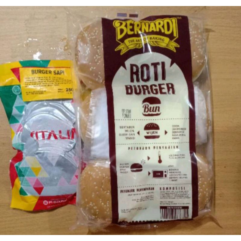 

Bernadi paket burger 6s isian ( wijen)