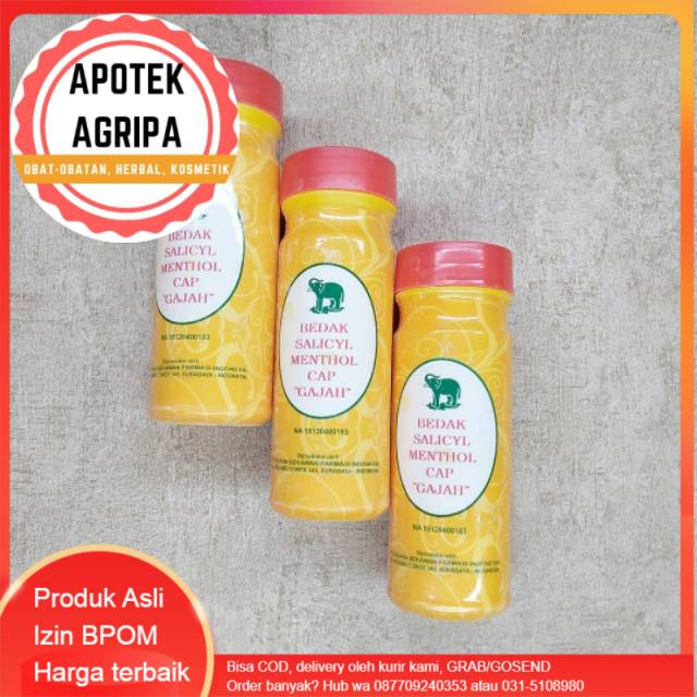 Bedak salicyl Menthol Cap Gajah