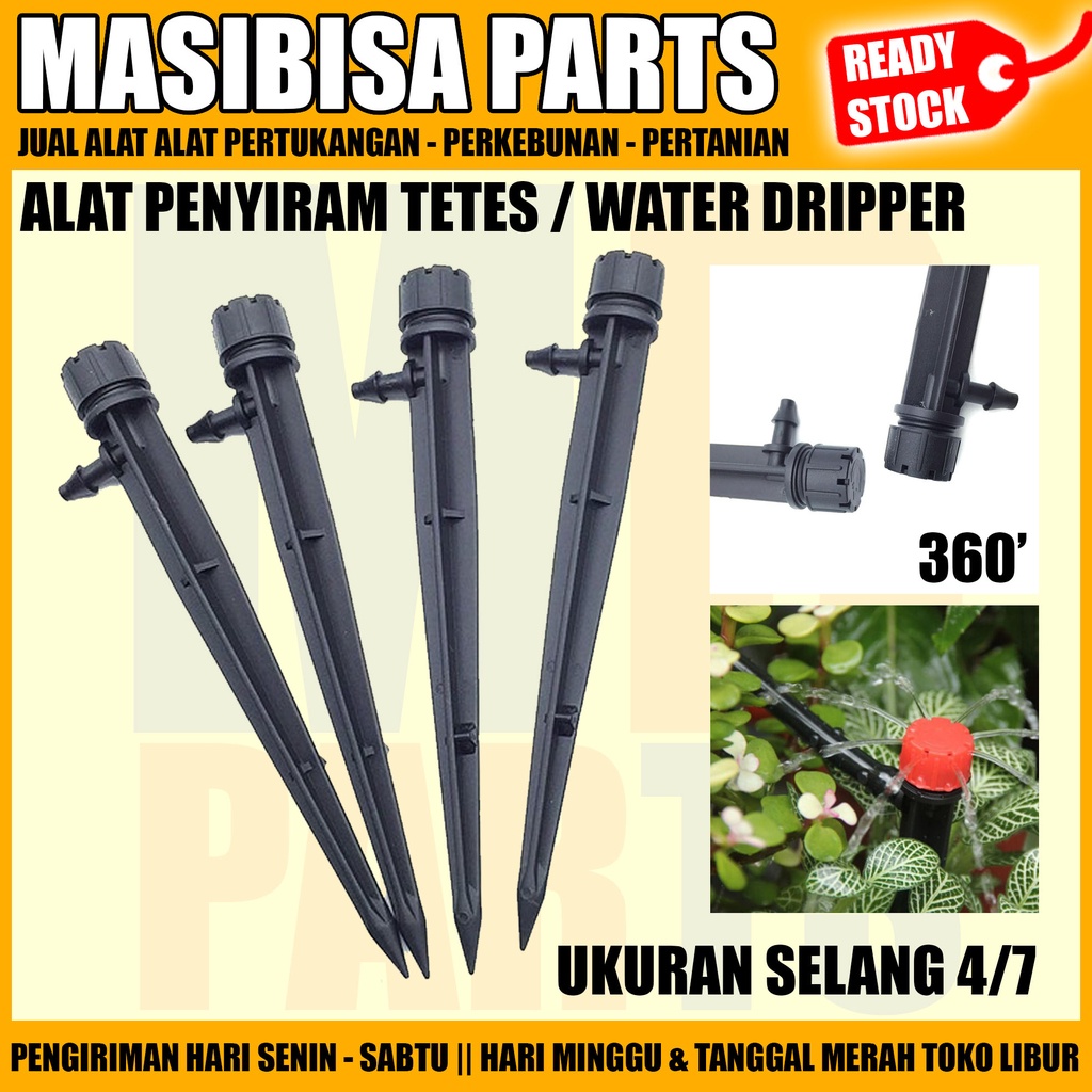 ADJUSTABLE STICK DRIPPER / STIK DRIP / SPRINKLER TAMAN AIR POT BUNGA