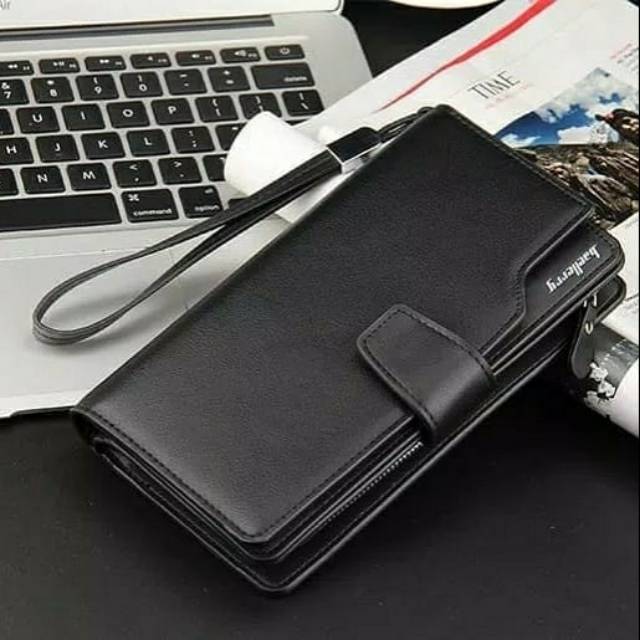 DP19 Dompet Pria Panjang Elegan Baellerry Dengan Zipper dan Kancing