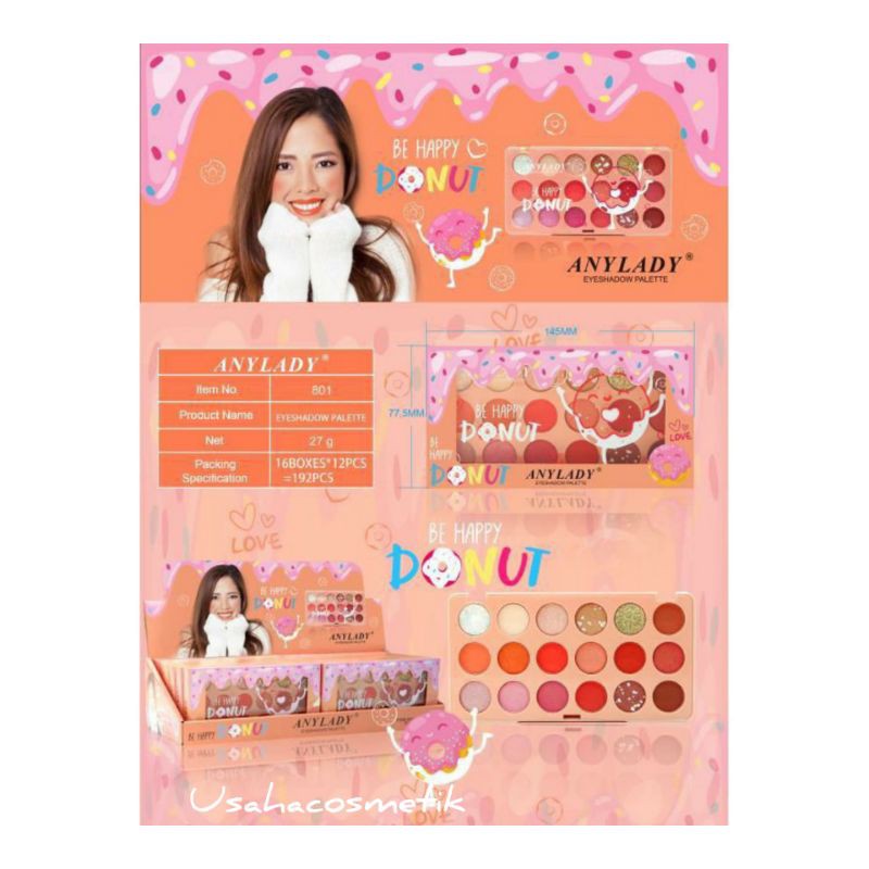 Promo EYESHADOW | HIGHLIGHTER  PALLETE COVER DONUT | ROSE 49COLOR SUPER BIG NO.801 | 702-49|800