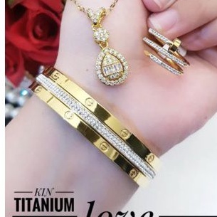 TiTanium set perhiasan wanita L29