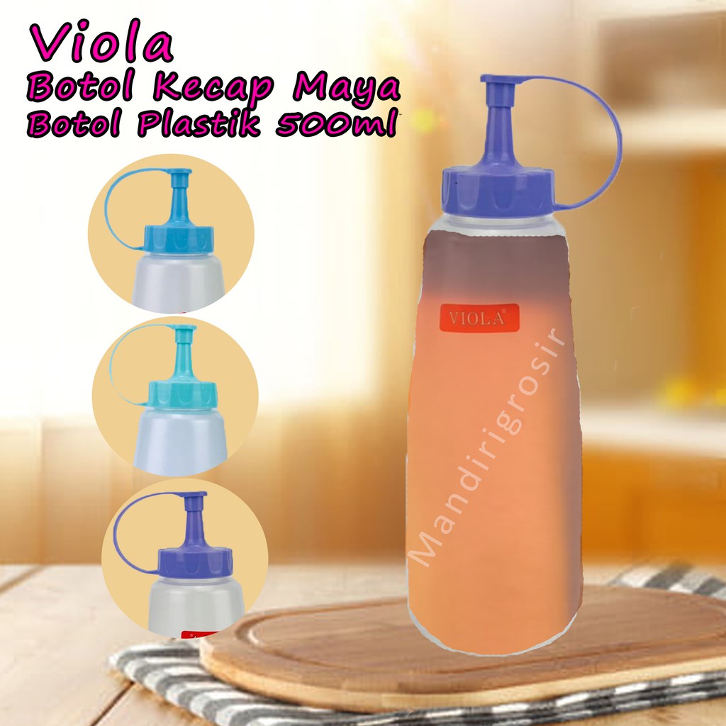 Botol Kecap Maya *Viola * Botol Plastik * 500ml