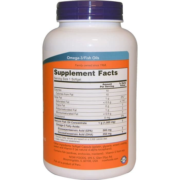TERMURAH - Now Foods, Ultra Omega-3 500 EPA/250 DHA 180 Softgels Now Food Omega 3