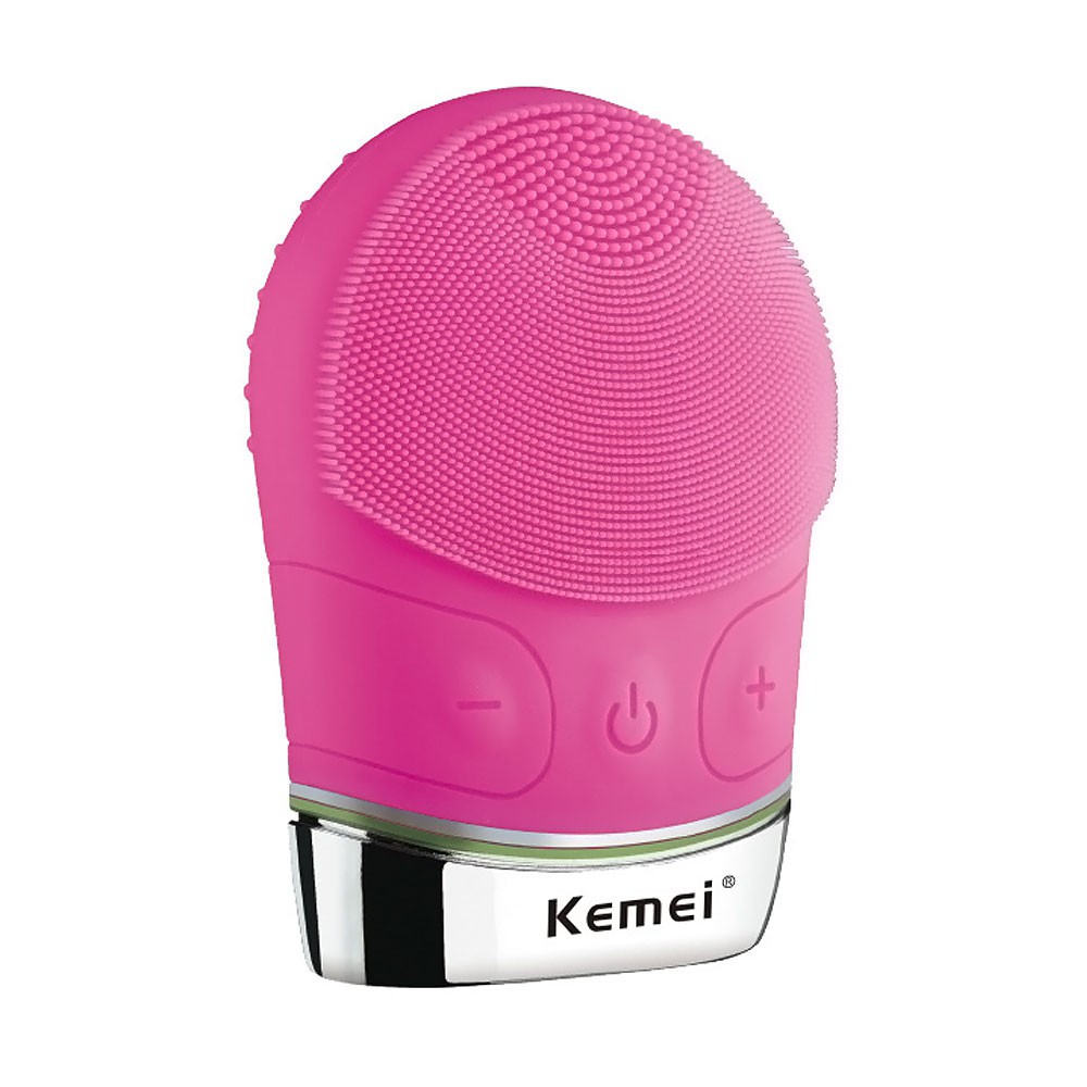 Kemei KM-1069 USB Charging Facial Cleansing Brush Vibrating Skin Care Tool untuk