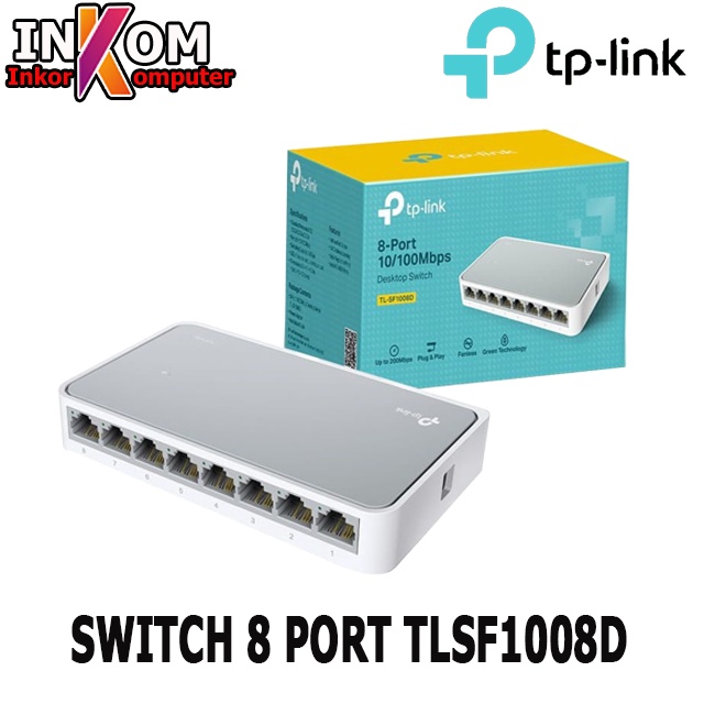 TP-LINK TL-SF1008D 8 PORT 10-100Mbps