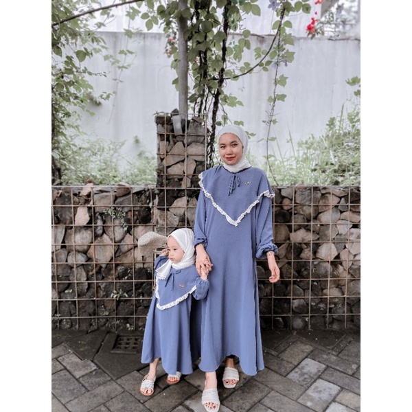 FAIRA DRESS ANAK CRINKLE AIRFLOW, GAMIS ANAK PEREMPUAN, MIDI DRESS, DRESS ANAK PEREMPUAN