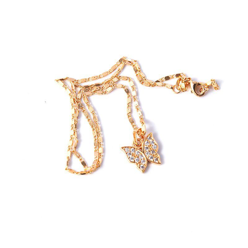 Kalung emas imitasi.kalung wanita.kalung liontin emas lapis.