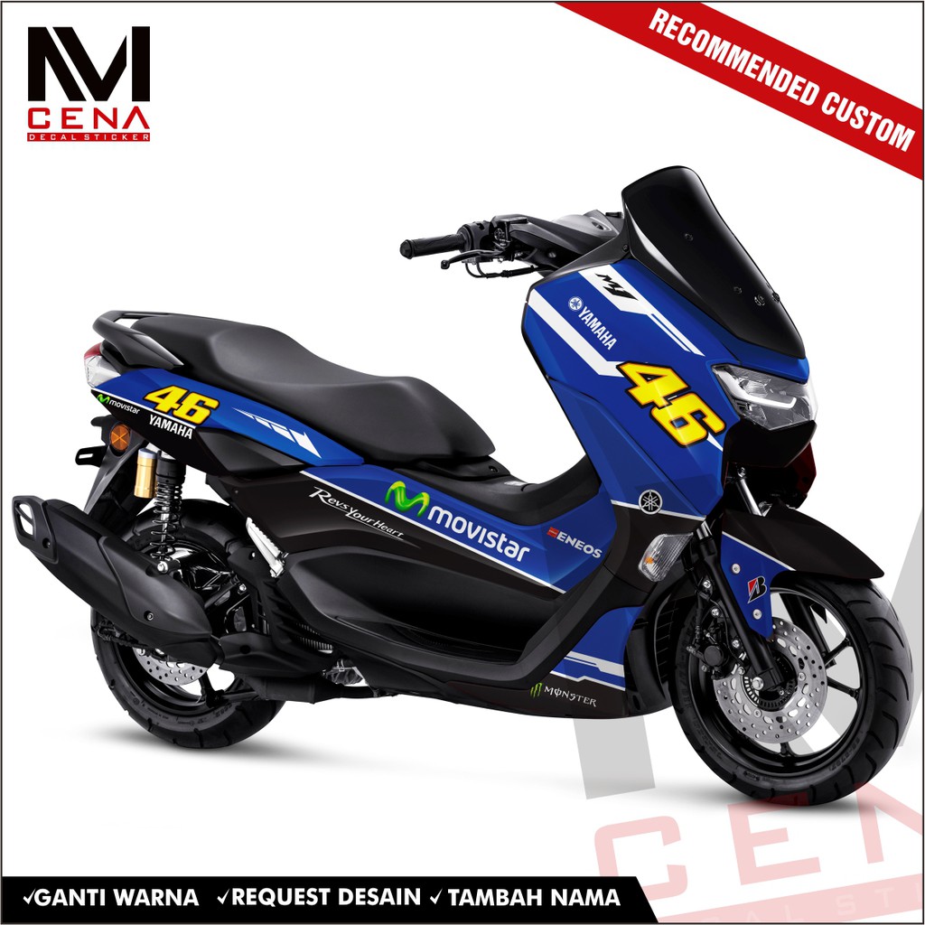 Sticker Striping Decal Nmax 2020 full body sticker new Nmax decal new nmax movistar custom desain