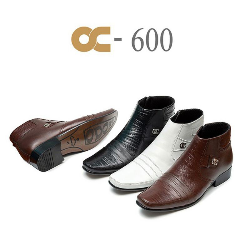 Sepatu Pantofel BOOT KULIT HITAM, OC-600