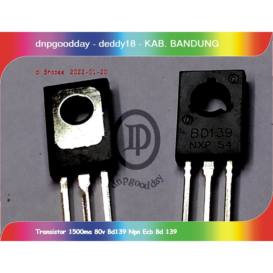 Transistor 1500ma 80v Bd139 Npn Ecb Bd 139