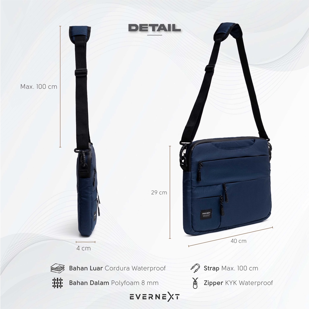 Tas selempang slempang Laptop 14&quot; 15&quot; 15,6 inches inch waterproof multy fungsi tas jinjing Laptop shoulder bag anti air sling bag laptop Aldier series original distro kualitas import