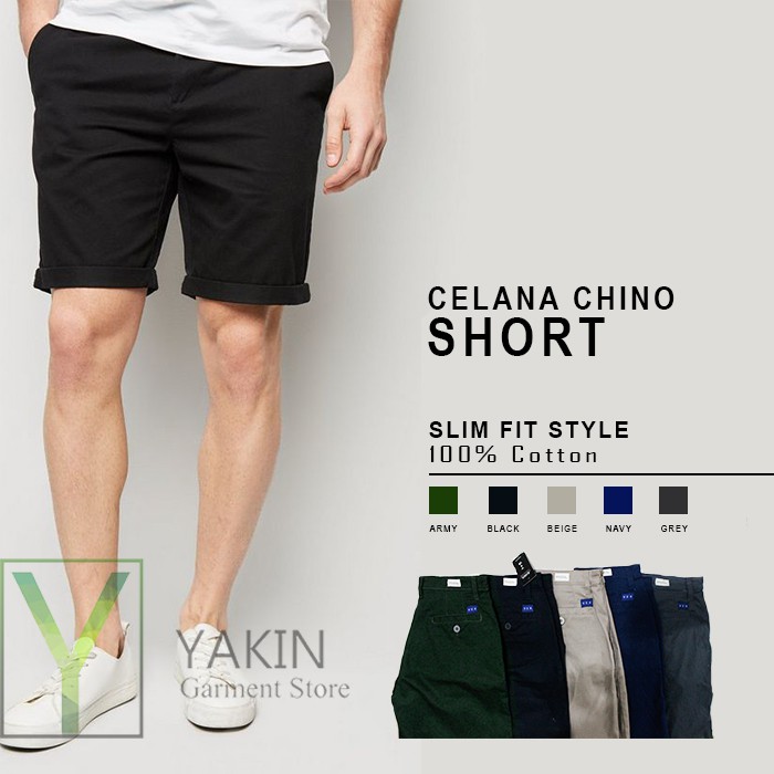  Celana  Chino  Pendek Katun Short Chino  Katun Melar 