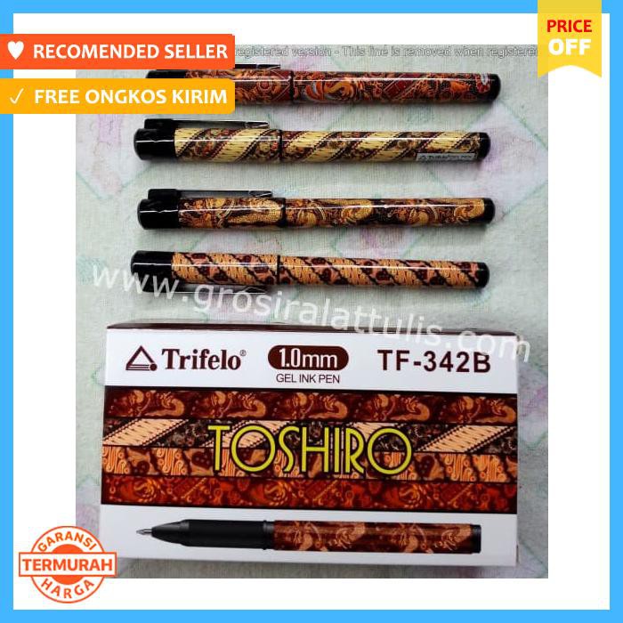 

Pulpen - Gel Batik 1.0 Mm Trifelo Tf 342B - Alat Tulis