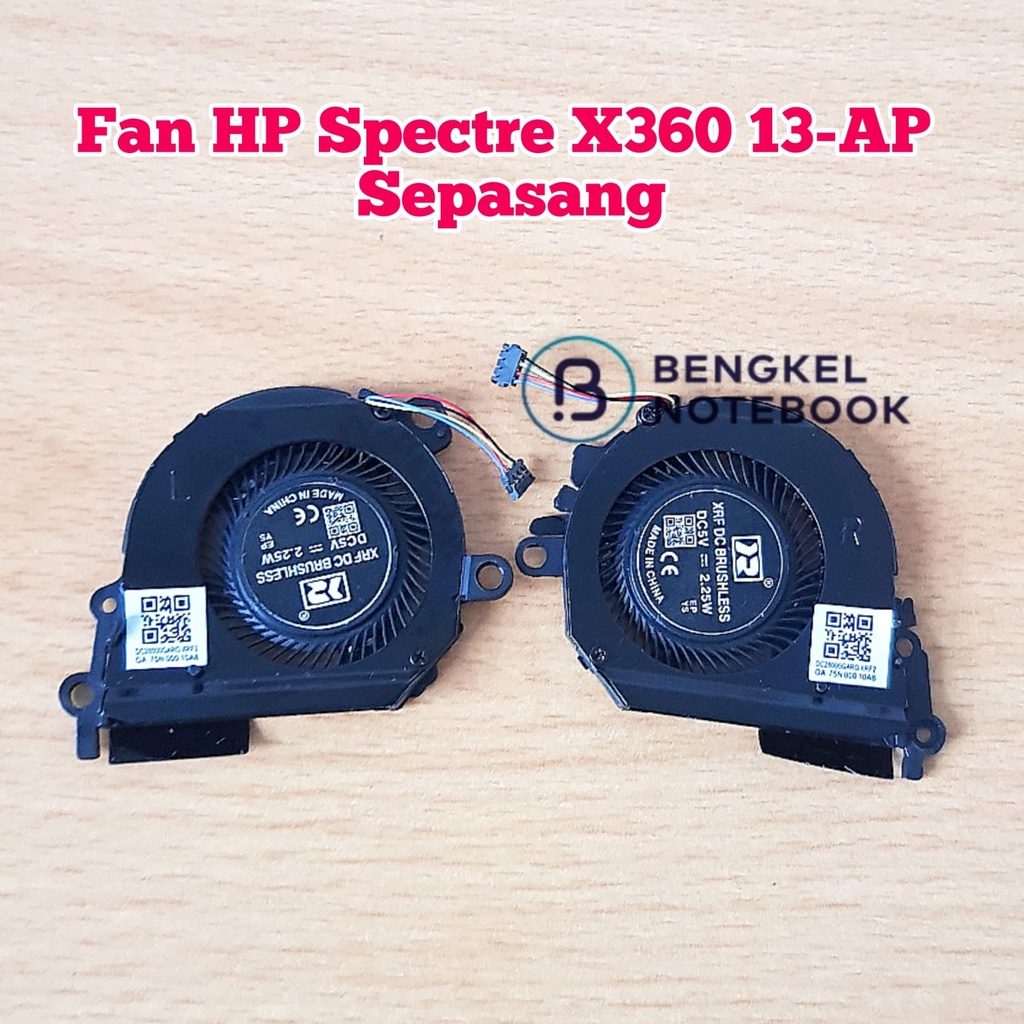 Fan HP Spectre X360 13-AP 13T-AP 13-AE 13T-AE Sepasang