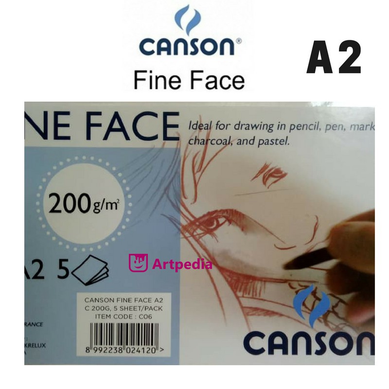 

Canson Fine Face A2 200gsm isi 5 Lembar Best Seller