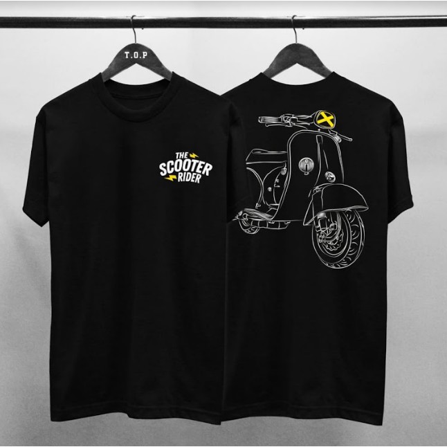 Kaos Vespa Scooter Rider distro bangkaos Shopee Indonesia Kaos Vespa Scooter Rider distro bangkaos Shopee Indonesia