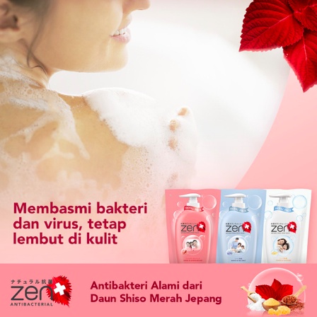 Zen Antibacterial Sabun Cair Shiso Refill 400ml / 900ml | Body Wash / Cleanser