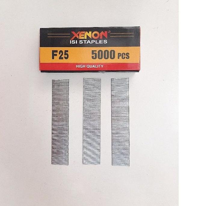 

Produk Terbatas Isi Refill Staples Mesin Paku Tembak Nailer Stapler Gun T I 25mm - XENON F25 F 25, Q