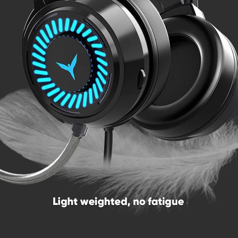 Bepop Gaming Headset 3.5mm Komputer Laptop Stereo with LED Light G60