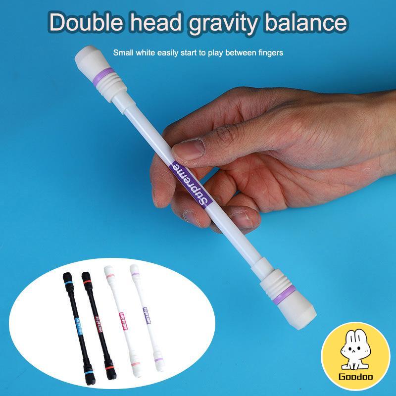 COD Spinning Pen Pulpen Gel Hitam Flexible Spinning Balance Kreatif Untuk Stationery Sekolah / Kantor import -Doo