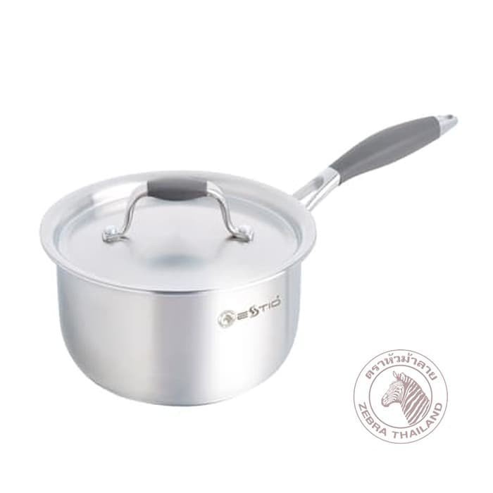 Zebra Sauce Pan 16 Cm Estio P101 (168221) / Panci Stainless Steel