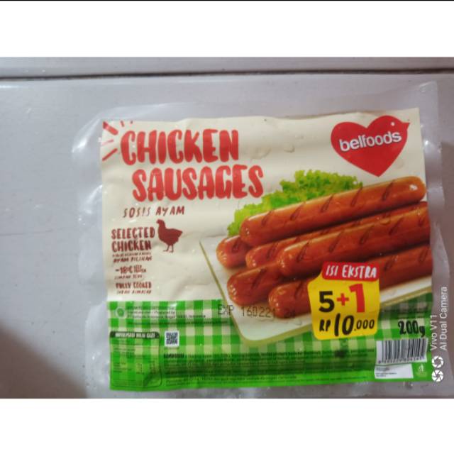 

Chicken sausages sosis ayam belfoods 200 gram