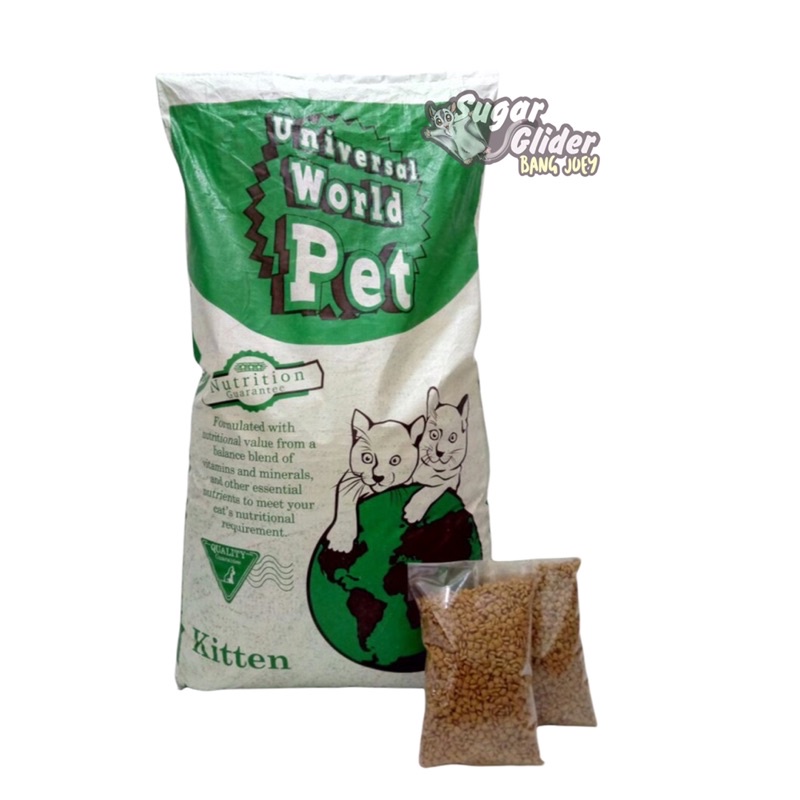 MAKANAN KUCING - UNIVERSAL WORLD PET KITTEN IMPORT THAILAND PREMIUM REPACK 1 KG universal catfood