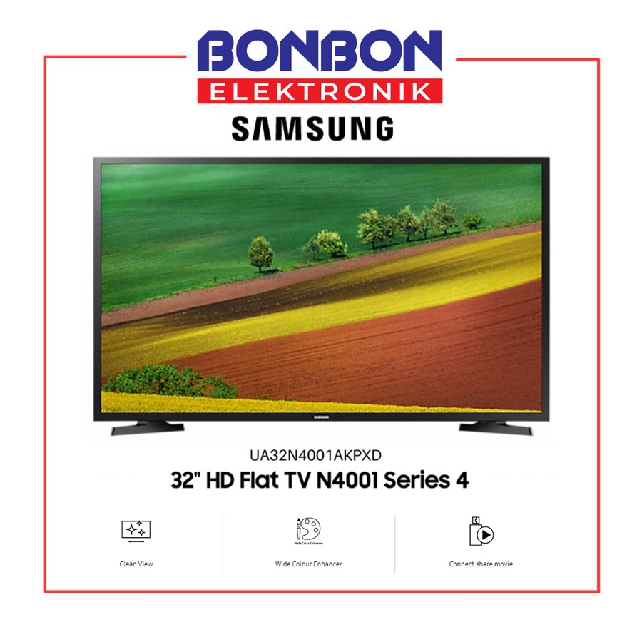 Samsung LED Digital TV 32 Inch UA32N4001AKPXD / 32N4001 N4001 HD Flat