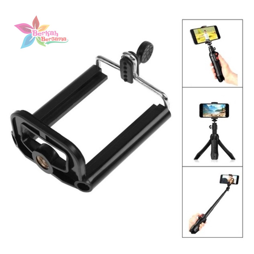 RT39 DUDUKAN HOLDER TARIK U TRIPOD MEDIUM JEPIT CLAMP BRACKET HANDPHONE HP UNIVERSAL BB6045