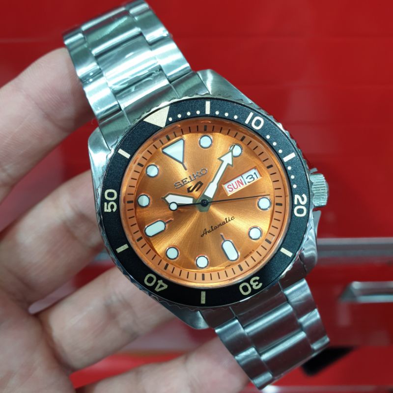 Jam tangan SEIKO 5 Sports otomatis mesin 4R36A Original box fullset
